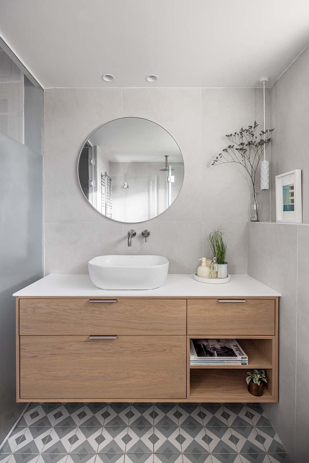 חדר רחצה,, עיצוב פנים, ניהול סושיאל לעיצוב פנים, נגרות