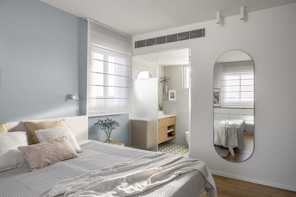 חדר שינה, עיצוב פנים, ניהול סושיאל לעיצוב פנים, נגרות