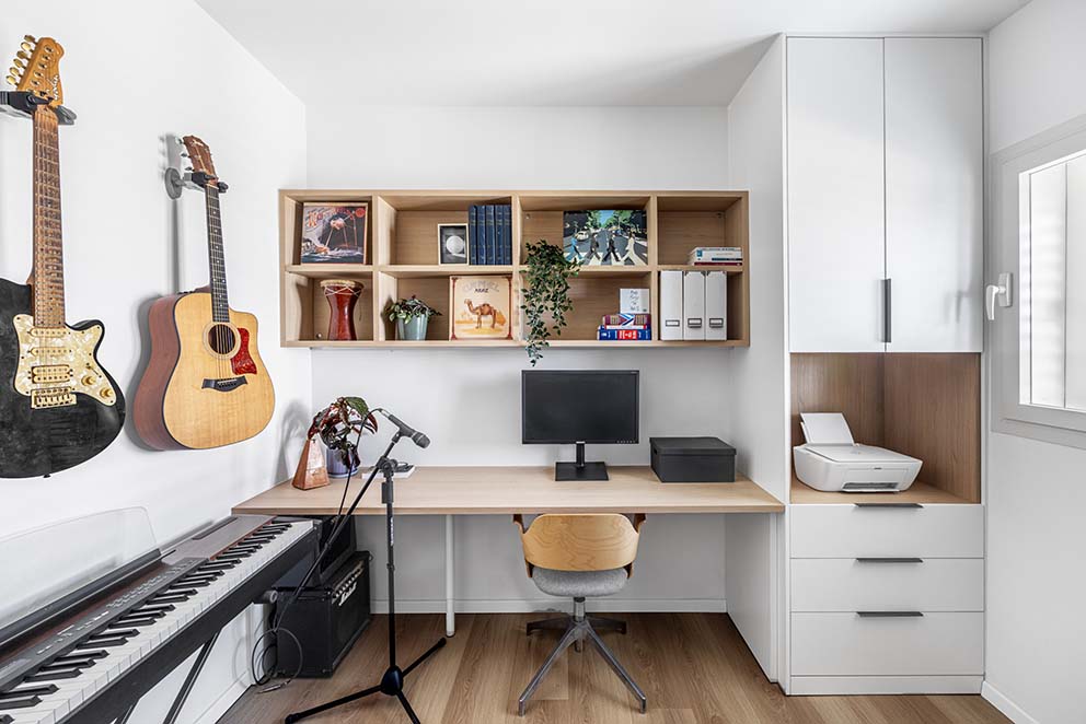 חדר עבודה, עיצוב ממ"ד,, עיצוב פנים, ניהול סושיאל לעיצוב פנים, 