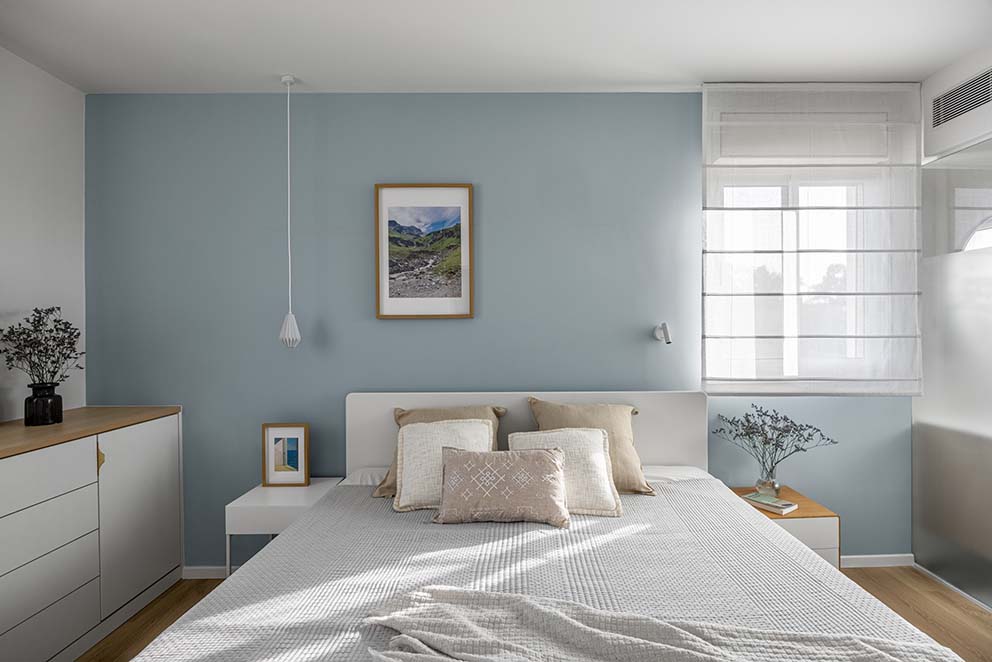 חדר שינה, עיצוב פנים, ניהול סושיאל לעיצוב פנים, נגרות