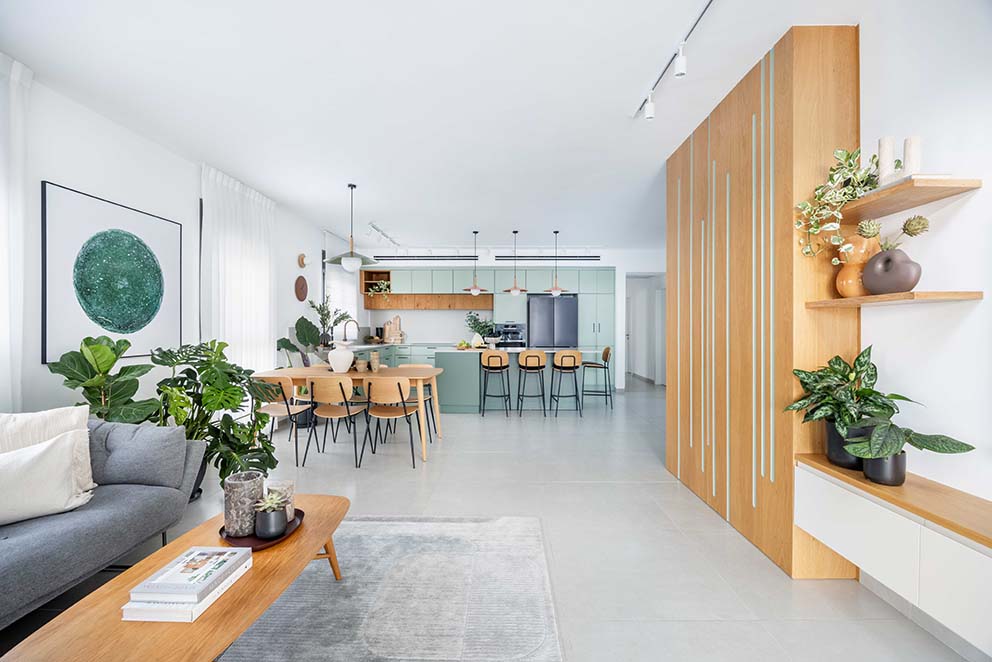 עיצוב פנים בצפון, דירה בחיפה, ניהול סושיאל לעיצוב פנים