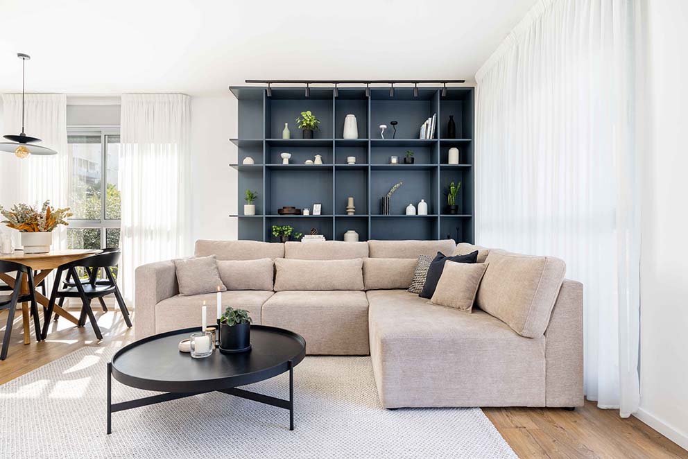 עיצוב: יעל רביב, צילום: אורית ארנון, www.pnim.co.il ארונות ריביירה יעל רביב שיפוץ הבית סושיאל לעיצוב פנים