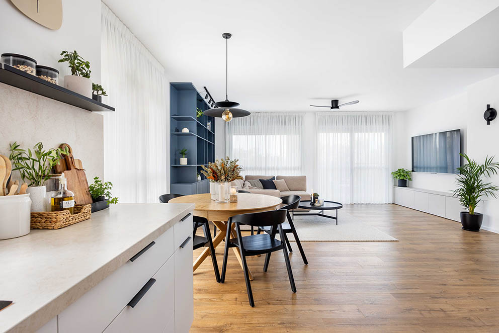 עיצוב: יעל רביב, צילום: אורית ארנון, www.pnim.co.il ארונות ריביירה יעל רביב שיפוץ הבית סושיאל לעיצוב פנים