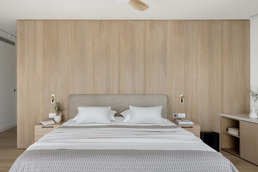 חדר שינה פנטהאוז בירושלים בעיצוב פנינית שרת