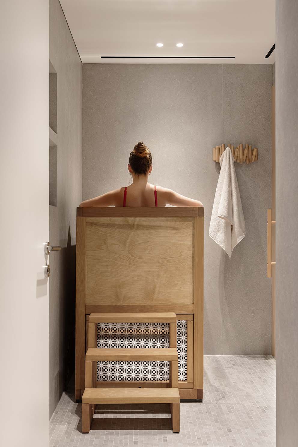 פנטהאוז בירושלים בעיצוב פנינית שרת חדר סאונה