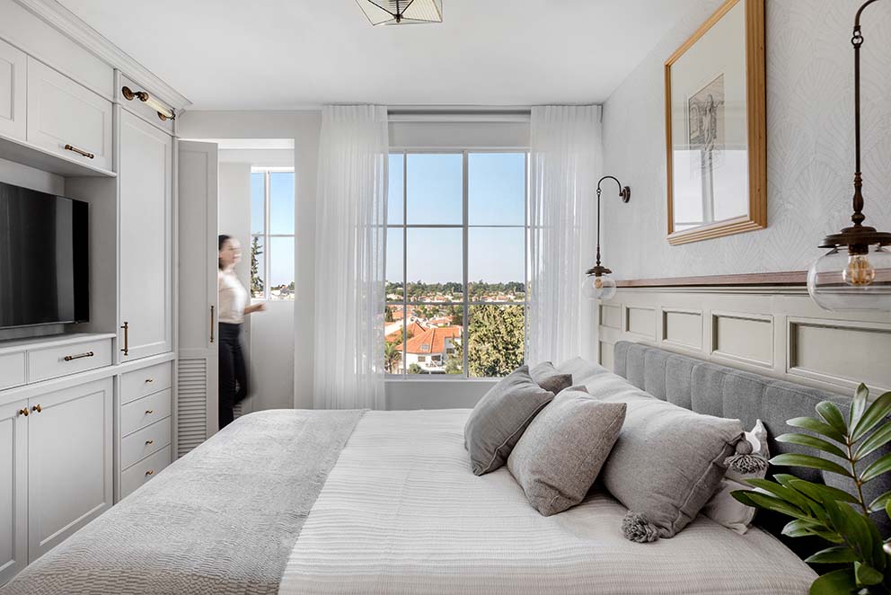 מורן רוזנברג מעצבת פנים, ניהול סושיאל למעצבי פנים,עיצוב חדר שינה