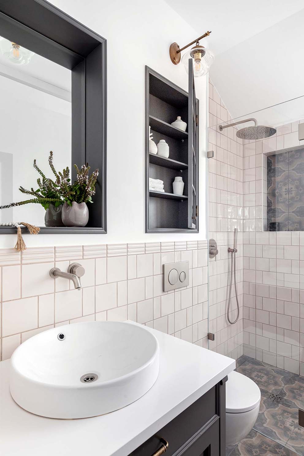 מורן רוזנברג מעצבת פנים, ניהול סושיאל למעצבי פנים, עיצוב חדר רחצה