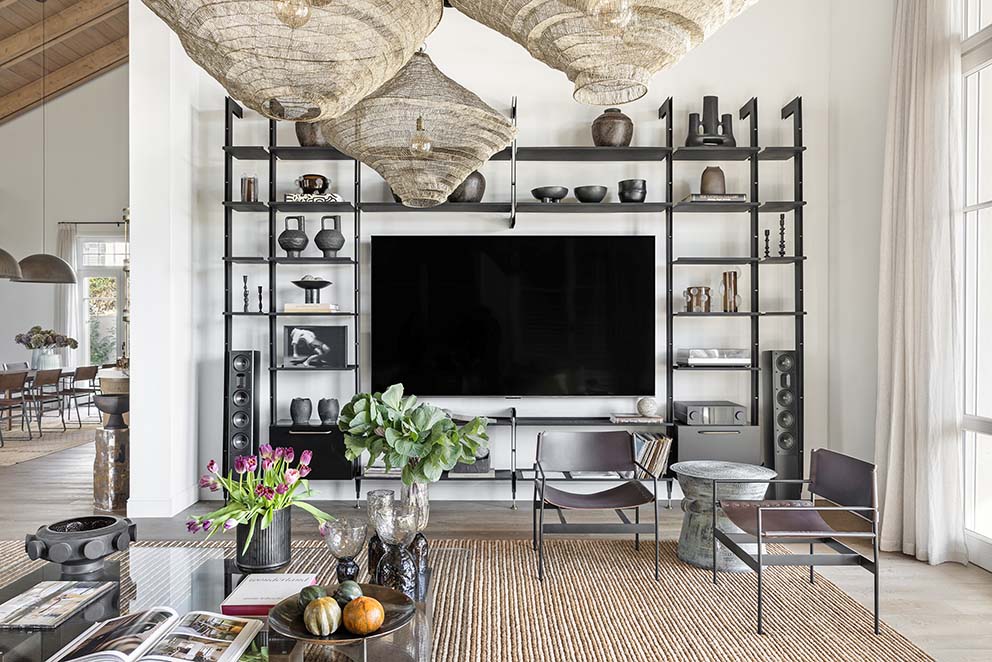 שרה ונירית פרנקל, עיצוב כפרי, ניהול סושיאל לעיצוב פנים, סלון, ספרייה