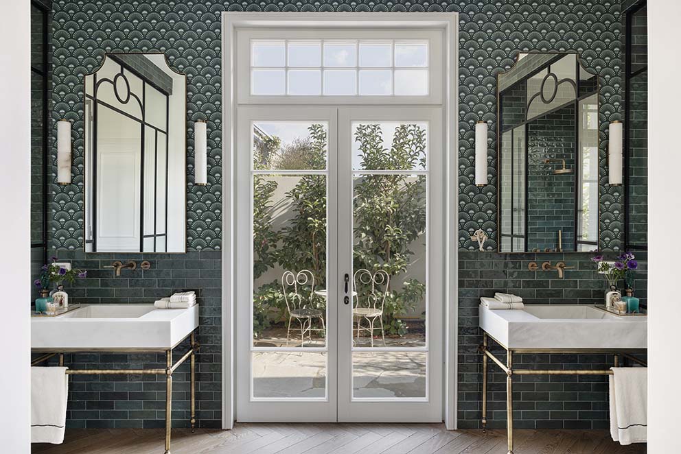 שרה ונירית פרנקל, עיצוב כפרי, ניהול סושיאל לעיצוב פנים, חדר רחצה